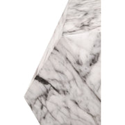 Essentials For Living Facet Accent Table ~ Ivory Marble Concrete