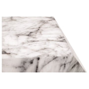 Essentials For Living Facet Accent Table ~ Ivory Marble Concrete