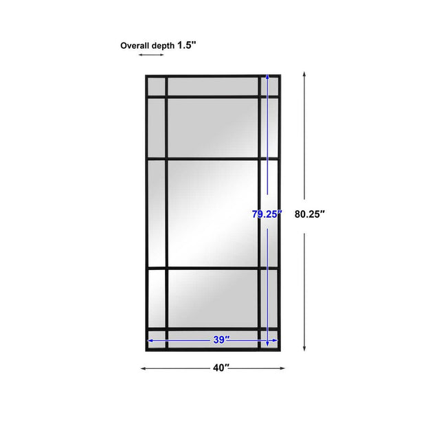 Uttermost Spurgeon Iron Window Pane Mirror