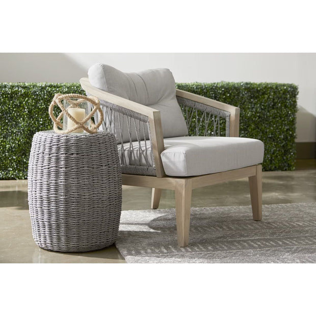 Essentials For Living Loom Accent Table~ Platinum Rope