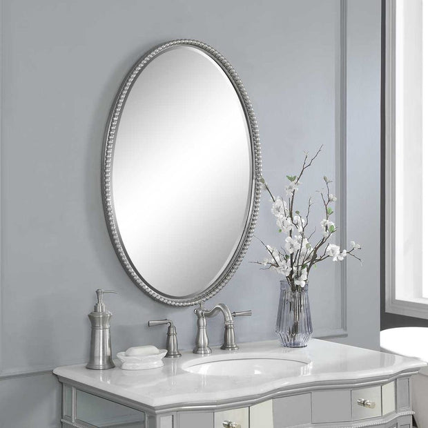 Uttermost Sherise Brushed Nickel Mirror