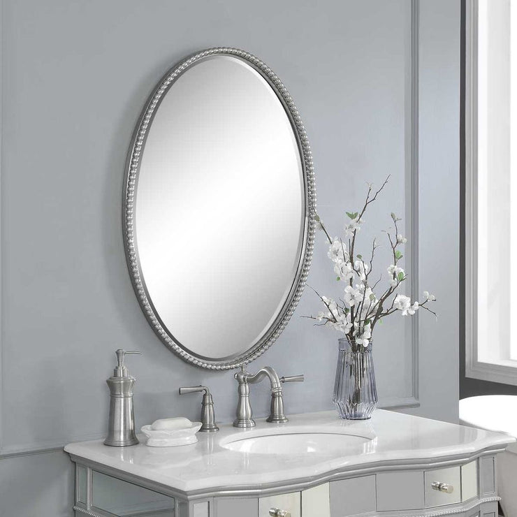 Uttermost Sherise Brushed Nickel Mirror