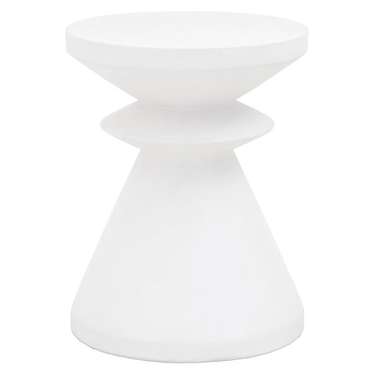 Essentials For Living Pawn Accent Table~ Ivory Concrete