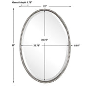 Uttermost Sherise Brushed Nickel Mirror