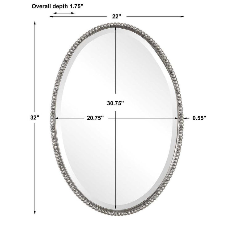 Uttermost Sherise Brushed Nickel Mirror