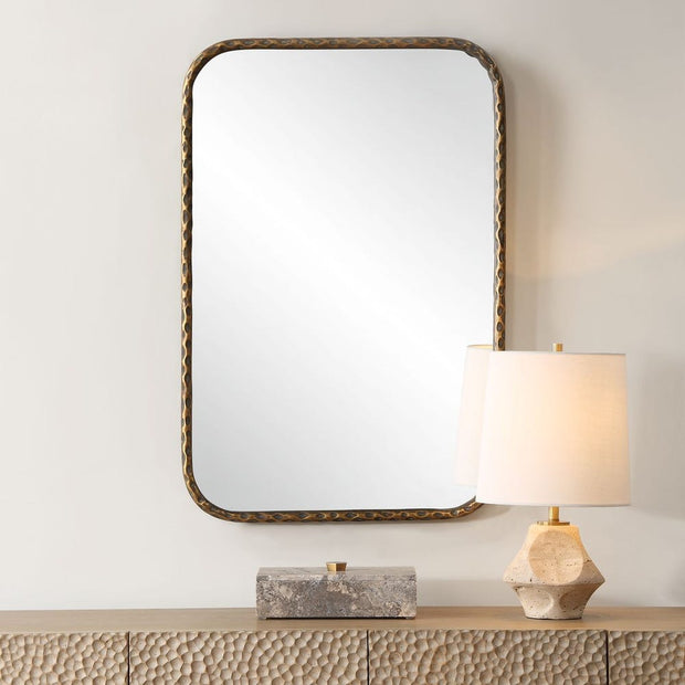 Uttermost A Little Knotty Aged Bronze Vanity Mirror