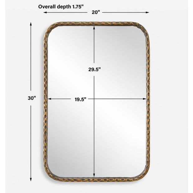 Uttermost A Little Knotty Aged Bronze Vanity Mirror