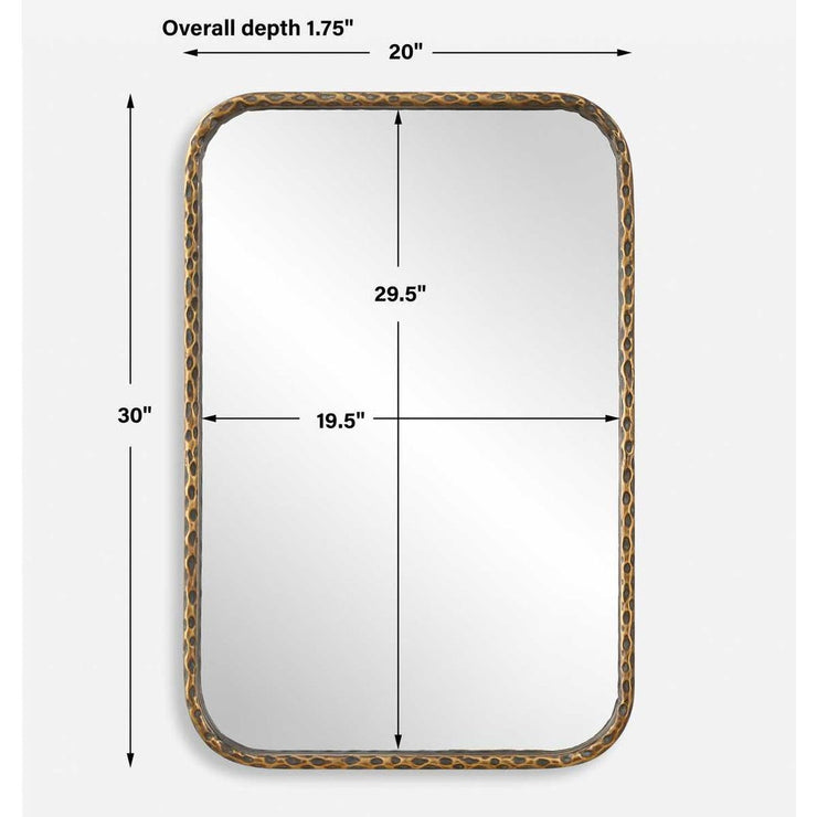 Uttermost A Little Knotty Aged Bronze Vanity Mirror