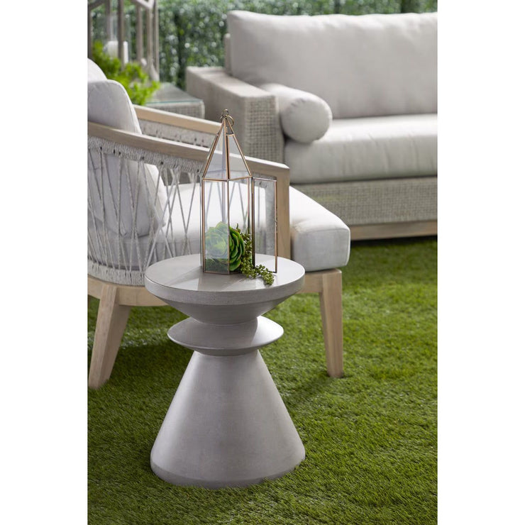 Essentials For Living Pawn Accent Table~ Slate Gray Concrete