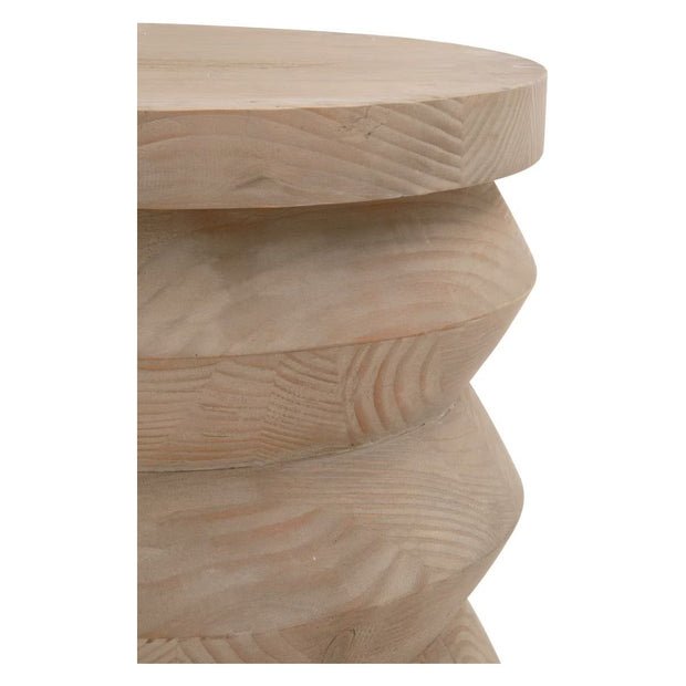 Essentials For Living Pier Accent Table~ Smoke Gray Pine