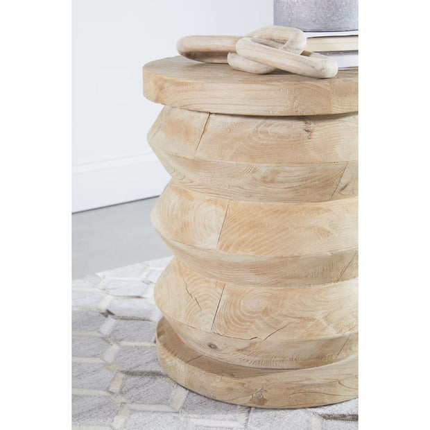 Essentials For Living Pier Accent Table~ Smoke Gray Pine