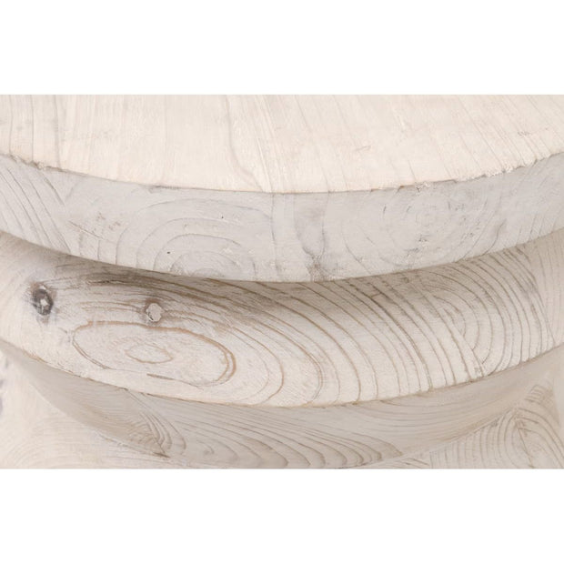 Essentials For Living Pier Accent Table~ White Wash Pine