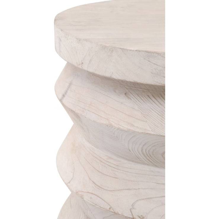 Essentials For Living Pier Accent Table~ White Wash Pine