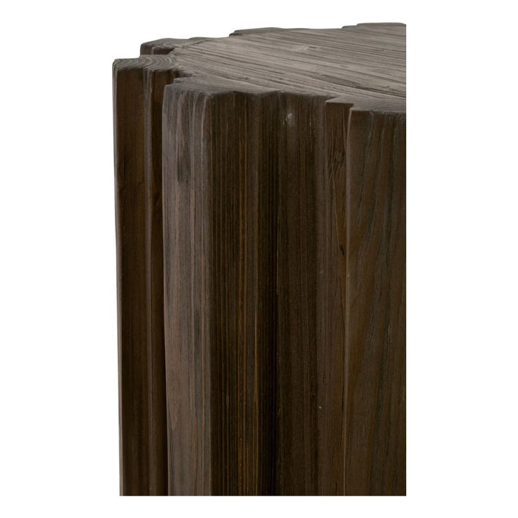 Essentials For Living Roma Accent Table~ Drift Brown Pine