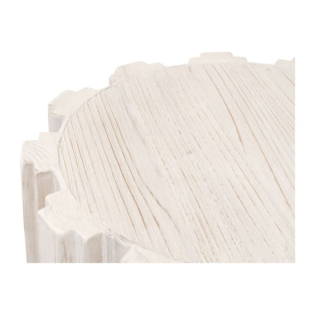 Essentials For Living Roma Accent Table~ White Wash Pine