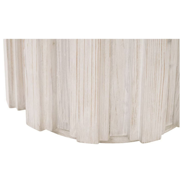 Essentials For Living Roma Accent Table~ White Wash Pine
