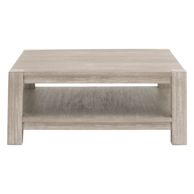 Essentials For Living Alder Square Coffee Table ~ Natural Gray Acacia