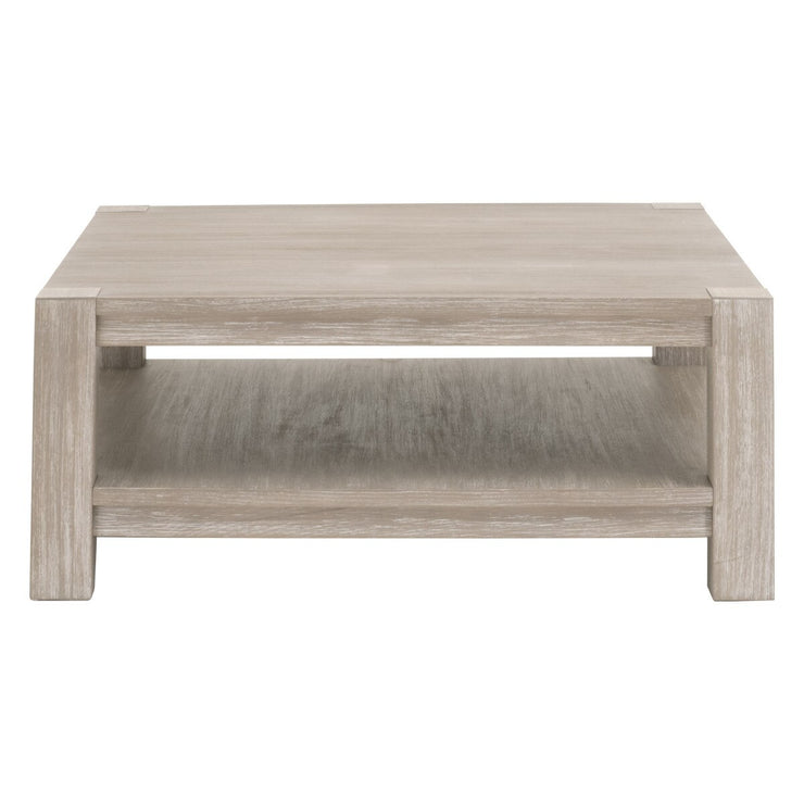 Essentials For Living Alder Square Coffee Table ~ Natural Gray Acacia