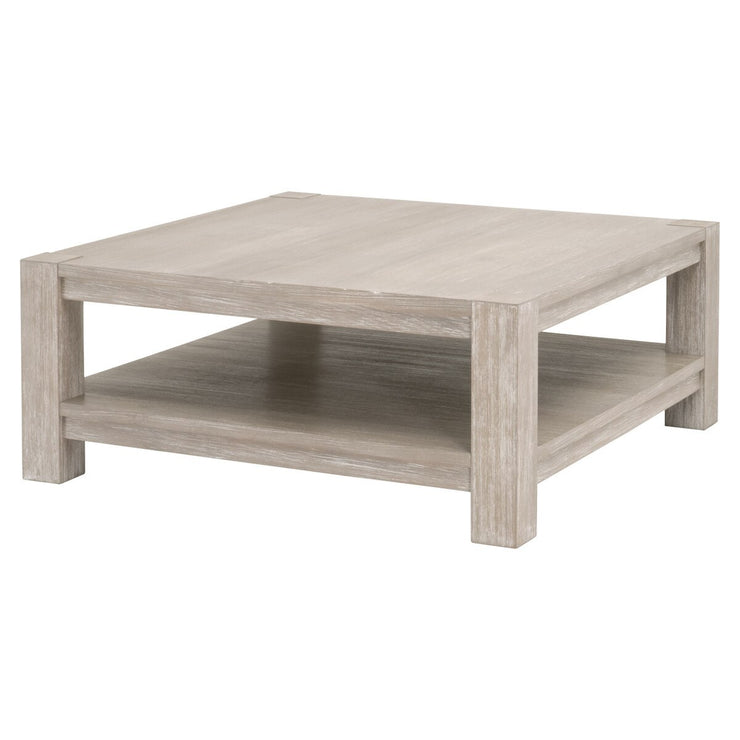 Essentials For Living Alder Square Coffee Table ~ Natural Gray Acacia