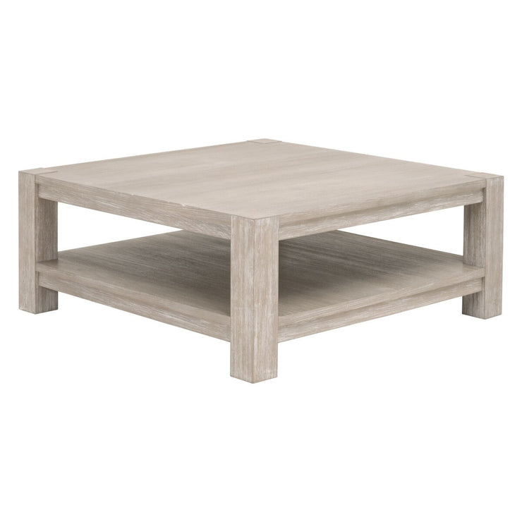 Essentials For Living Alder Square Coffee Table ~ Natural Gray Acacia
