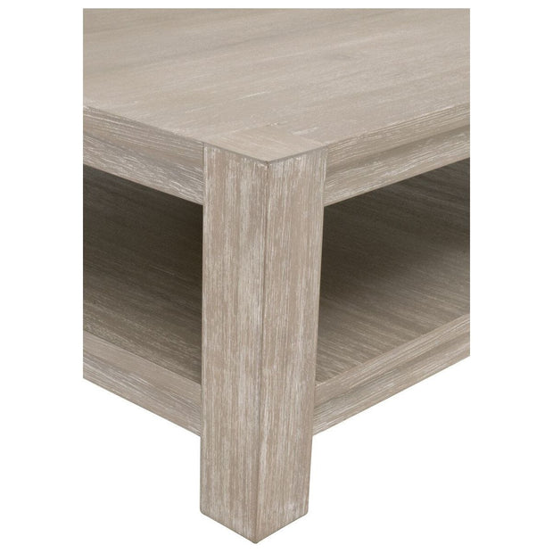 Essentials For Living Alder Square Coffee Table ~ Natural Gray Acacia