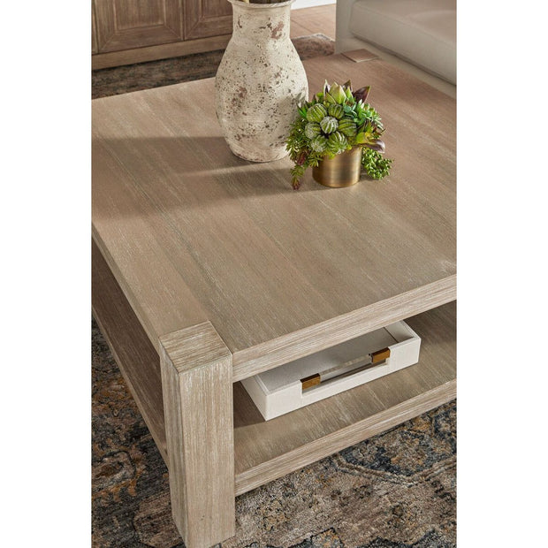 Essentials For Living Alder Square Coffee Table ~ Natural Gray Acacia