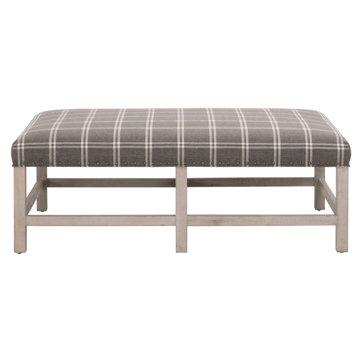 Essentials For Living Blakely Upholstered Coffee Table ~ LiveSmart Walden-Smoke, Natural Gray Birch