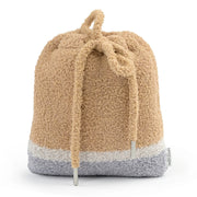 Kashwere Montecito Socks Set of 2 Honey and Oyster With Drawstring Pouch Kash Lounge