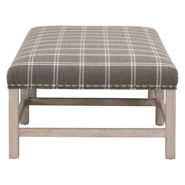 Essentials For Living Blakely Upholstered Coffee Table ~ LiveSmart Walden-Smoke, Natural Gray Birch