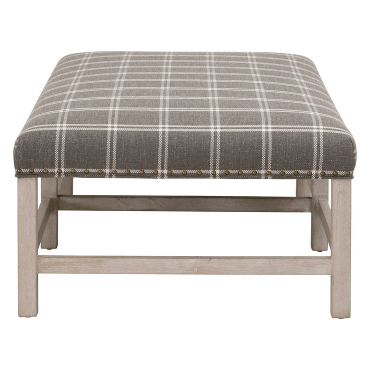 Essentials For Living Blakely Upholstered Coffee Table ~ LiveSmart Walden-Smoke, Natural Gray Birch