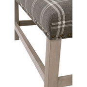 Essentials For Living Blakely Upholstered Coffee Table ~ LiveSmart Walden-Smoke, Natural Gray Birch