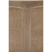 Essentials For Living Cane Coffee Table ~ Smoke Gray Oak, Smoke Gray Cane