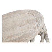 Essentials For Living Clover Coffee Table ~ Smoke Gray Elm
