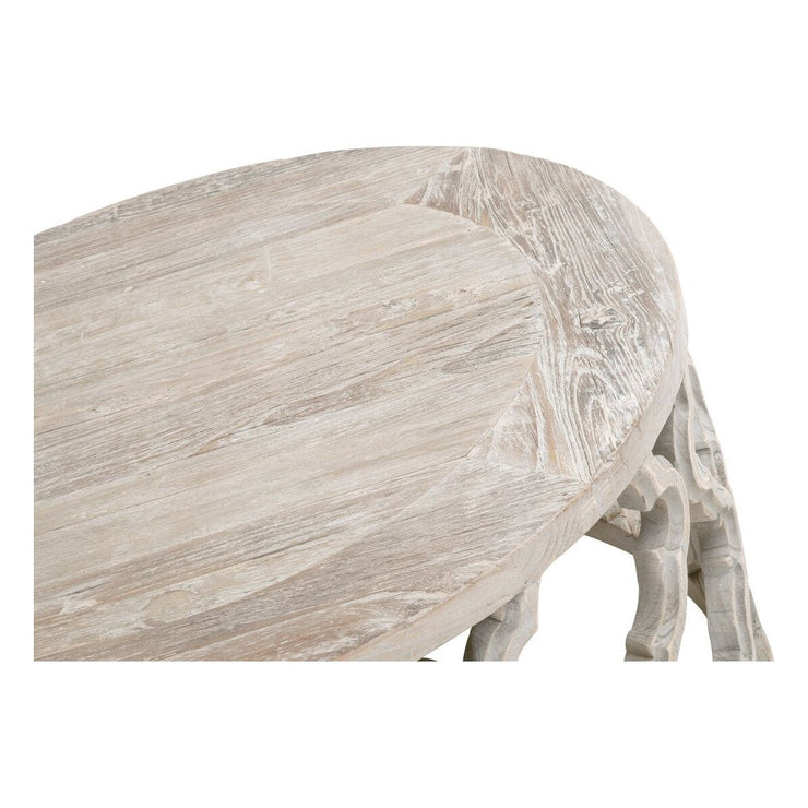Essentials For Living Clover Coffee Table ~ Smoke Gray Elm