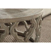 Essentials For Living Clover Coffee Table ~ Smoke Gray Elm