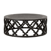 Essentials For Living Clover Large Coffee Table ~ Drift Brown Pine