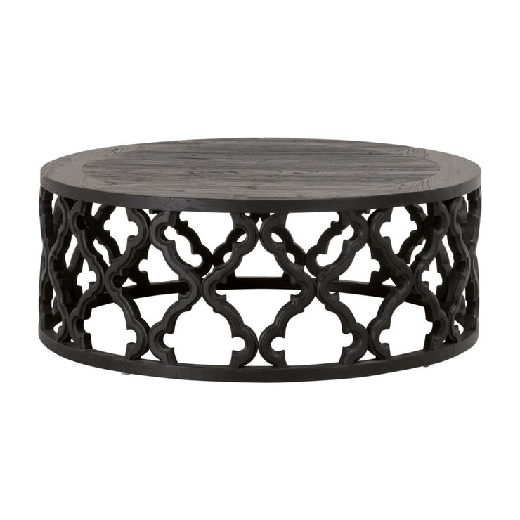 Essentials For Living Clover Large Coffee Table ~ Drift Brown Pine