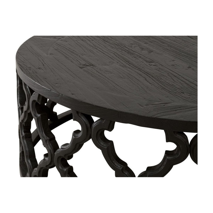 Essentials For Living Clover Large Coffee Table ~ Drift Brown Pine