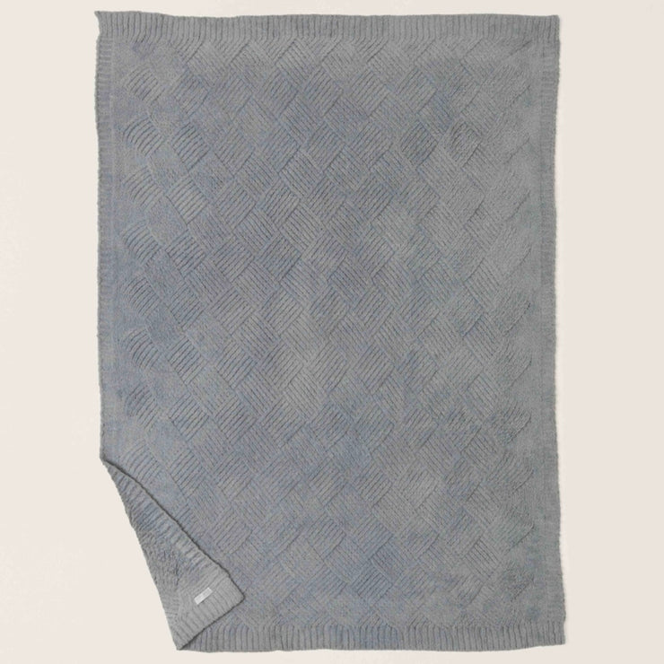 Barefoot Dreams CozyChic Moonbeam Diamond Weave Throw Blanket