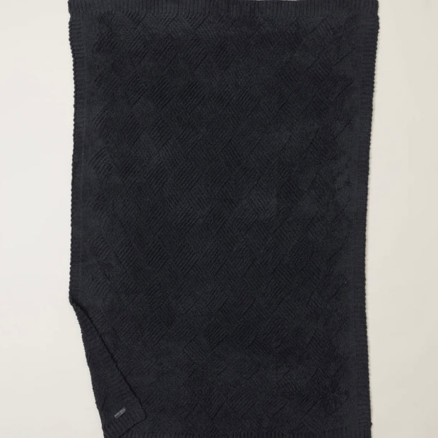 Barefoot Dreams CozyChic Carbon Diamond Weave Throw Blanket
