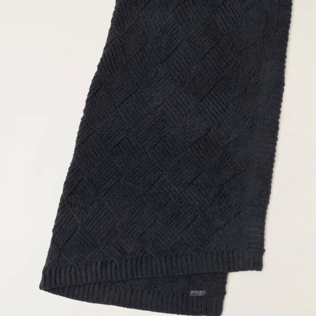 Barefoot Dreams CozyChic Carbon Diamond Weave Throw Blanket
