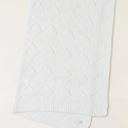 Barefoot Dreams CozyChic Cream Diamond Weave Throw Blanket ~ SALE~ LIMITED QUANTITIES