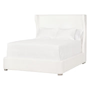 Essentials For Living Balboa Cal King Bed ~ Live Smart Peyton-Pearl Performance Fabric With Natural Gray Oak