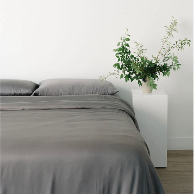 Cozy Earth Charcoal Bamboo Sheet Set Available in Queen and King Sizes