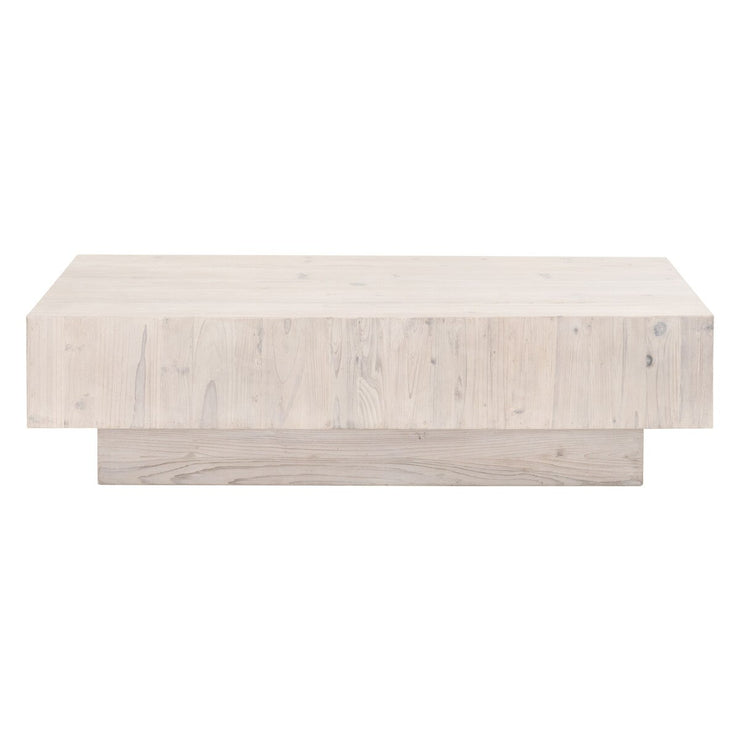 Essentials For Living Montauk Coffee Table ~ White Wash Pine