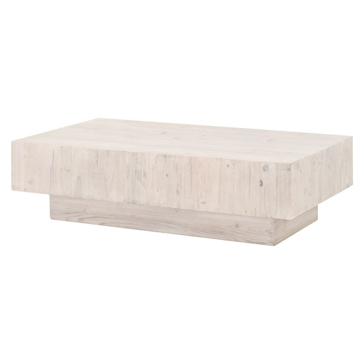 Essentials For Living Montauk Coffee Table ~ White Wash Pine