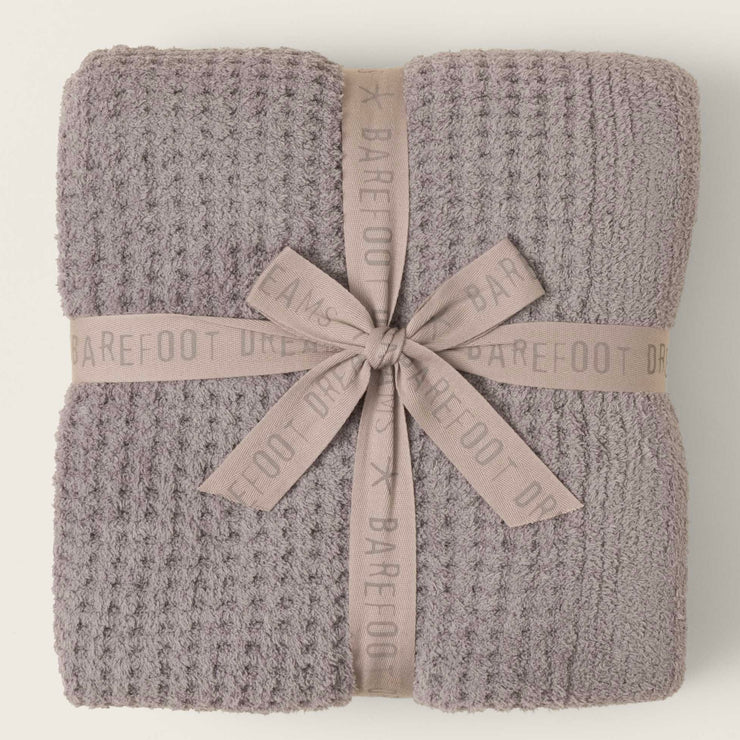 Barefoot Dreams CozyChic Beach Rock Waffle Throw Blanket