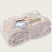 Barefoot Dreams CozyChic Covered in Prayer Throw Blanket ~ Blush and Pink Believe in Love