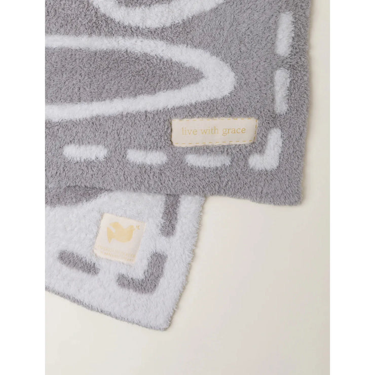 Barefoot Dreams CozyChic Covered in Prayer Throw Blanket ~ Linen and Cream Live With Grace
