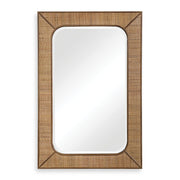 Uttermost Tahiti Woven Rattan Warm Maple Stain Mirror